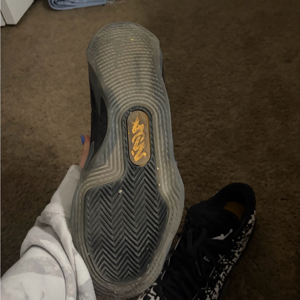 BMW Black and Gold Athletic Shoes